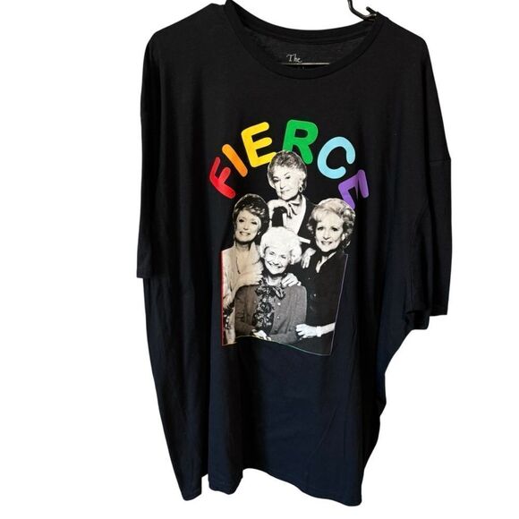The Golden Girls Fierce Black Cotton Tee Shirt Colorful Letters size 3XL - Picture 2 of 5